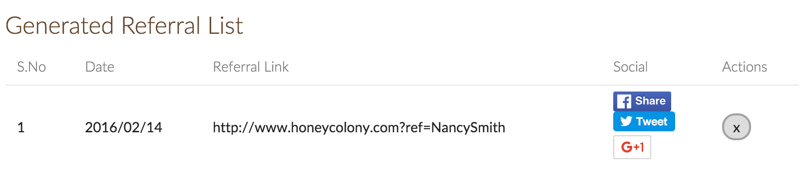 Referral Link Example