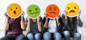 variety of emotions caused by hormonal imbalances