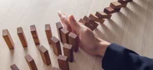 preventing dominoes from falling and lowering risk of coronavirus